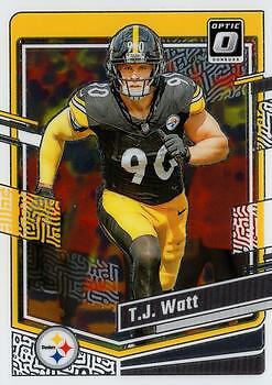 T.J. Watt 2023 Donruss Optic Football - #166 - Pittsburgh Steelers