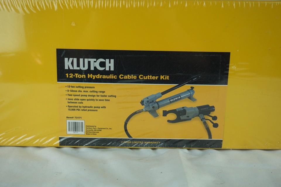 Klutch Tools 73170 10Ton Hydraulic Rebar Cutter W/ Case NEW eBay