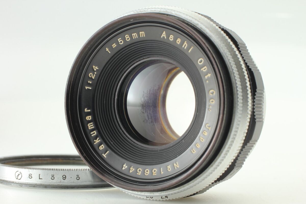 Rare !!【 Exc+5 】 Pentax Takumar 58mm f2.4 MF Lens For M42 Rare !!【 Exc+5 】 Pentax Takumar 58mm f2.4 MF Lens For M42