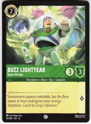 Buzz Lightyear Space Ranger 76/204 Wilds Unknown Disney Lorcana | eBay