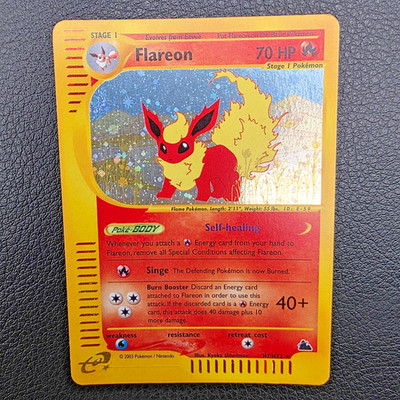 Pokemon Flareon H7/H32 Skyridge Holo Rare e-Reader ENG Vintage