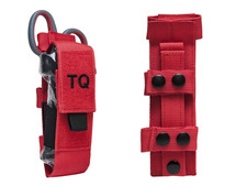 VISM Red Tourniquet Pouch   Quick Access EMT TQ Holder  MOLLE First Aid / IFAK