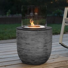 Muenkel Design Vagos – Riffelung Noir-Gris – BIO-Éthanol Fe (FKE-0873.RSZ.MS)