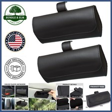 Auto Eyeglasses Organizer for Car, 2-Pack Universal Fit with Magnetic Closure