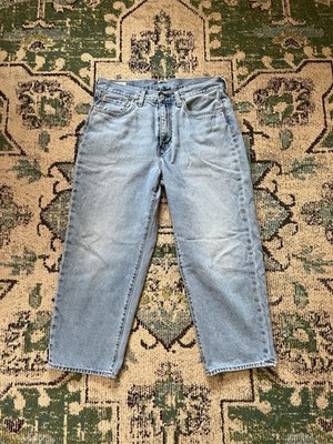 Levi's Men's Stay Loose Cropped Blue Jean Light Wash Size 32 Cotton Hemp Blend