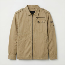Mens-Canvas Jacket-Marc Ecko-Very Rare-Tan-10...