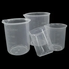 4 Pcs Transparent Lab Measuring Cup, 50Ml / 100Ml /150Ml /250Ml Capacity 4 Sizes