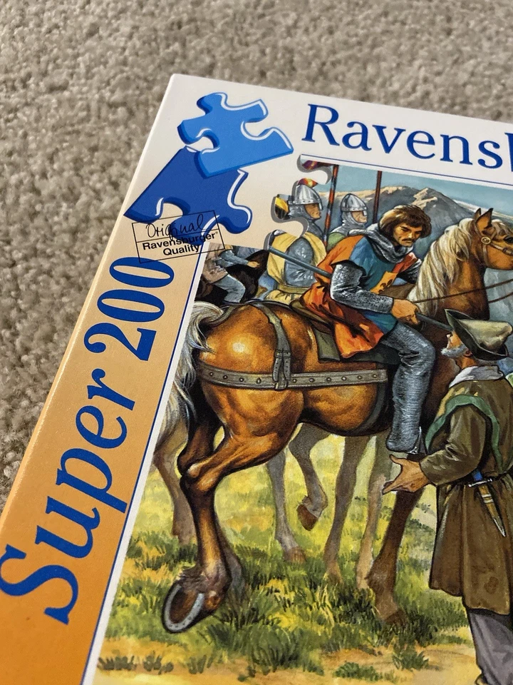 Quebra-cabeça vintage 1991 Ritterburg KNIGHT’S CASTLE Ravensburger 200 peças - Imagem 3 de 4