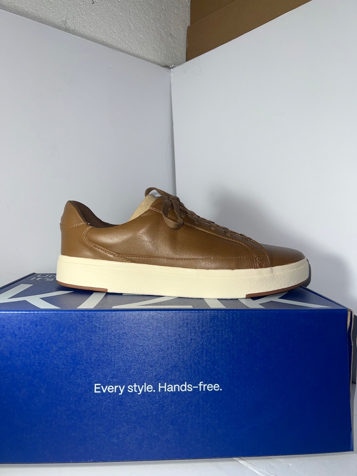 SAOLA Sneakers casual Kizik Vegas castagna uomo taglia 12 nuove con etichette comode 150€