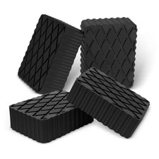Jurplix Auto Lift Pads 4Pcs Anti-Skid Solid Rubber Spacer Block 6-3/8 X 4-3/4 X