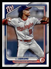 CJ Abrams 2024 Bowman #26 Washington Nationals