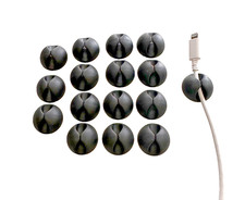 16 Pcs Cable Organizer Set   Cord/Wire Management Clips Adhesive
