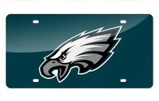 Philadelphia Eagles Green Laser License Plate