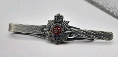 Silver Plated Enamel Royal Corps of Transport RCT Tie Bar Clip- - Enamelled - Picture 3 of 7