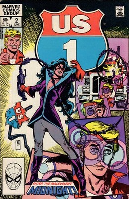 U.S. 1 #2 FN; Marvel | US1 Truck Driver Super Hero Sienkiewicz - w/Bag+Board