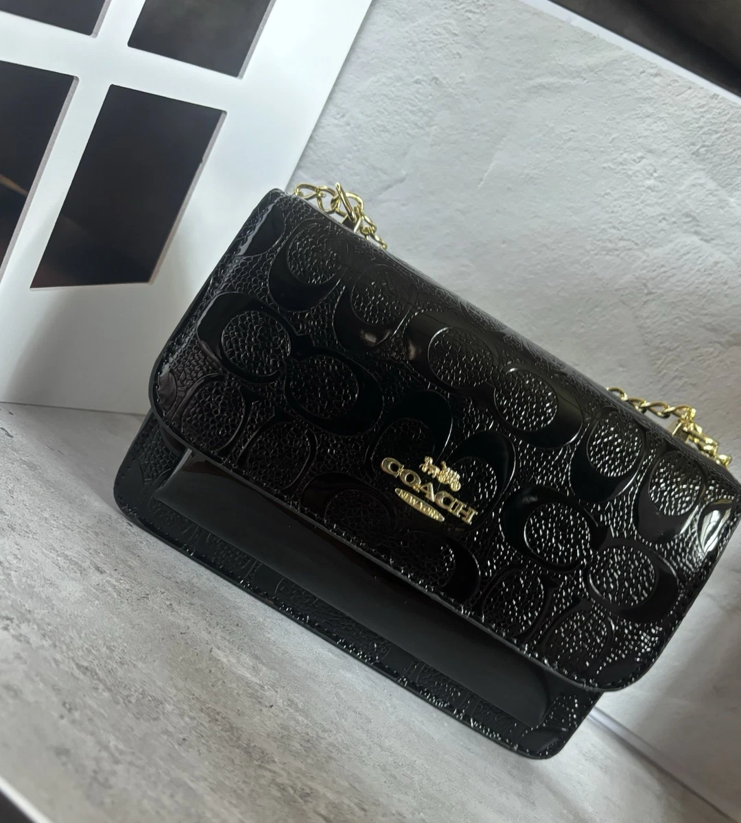 Coach Gold Patent Bags & Handbags for Women for sale | eBay