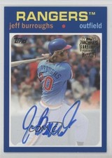 2016 Archives Fan Favorites 1971 Design Blue Border /199 Jeff Burroughs Auto 2oe
