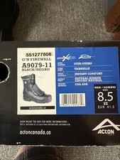 Acton 8.5 EE Black Leather Men’s Welding Boots. Brand New Dead Store Stock