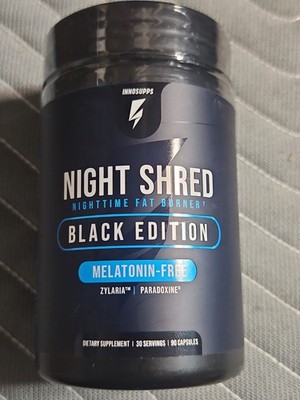 Inno Night Shred Black Edition Dietary Supplement 90 Capsules Exp 11/27