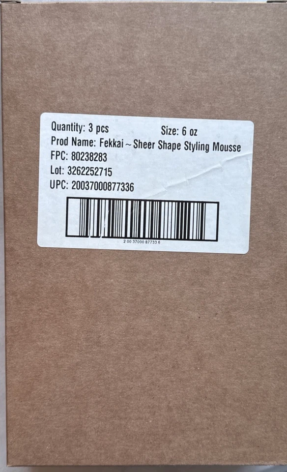 Fekkai 透明形状造型慕斯 6 盎司 (3 包) — 第 4/4 张图片