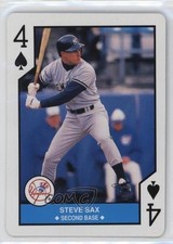 1990 US Playing Cards Major League All-Stars Steve Sax #4S 2k3