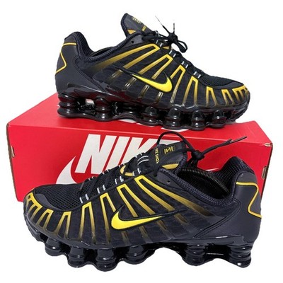 Nike Shox TL Black/University Gold Yellow Casual Shoes Sneakers US10 - US12