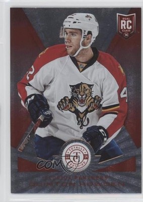 2013-14 Totally Certified Platinum Red 24/100 Quinton Howden #203 Rookie RC 0c2