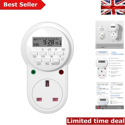 Smarte energiesparende digitale Zeitschaltuhr Steckdose mit LCD & Sicherheitszertifizierung