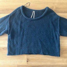 Anthropologie Womens Navy and Blue Jumper