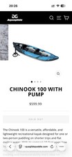 Aquaglide Chinook 100 Inflatable Kayak Pkg w/...