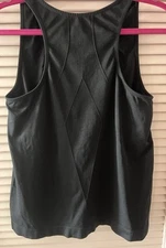 Racerback Top Womens Size L Sleeveless Black Atheletic Active Sports Tank