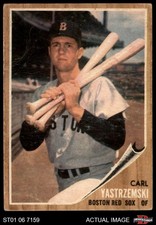 1962 Topps #425 Carl Yastrzemski Red Sox HOF 2 - GOOD