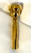 BACH 5C 60s Post MT VERNON Trumpet mthp 27 throat GOLD PLATE