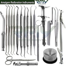 Dental Amalgam Restorative Set Up Kit Composite Filling Plugger Dentist Tools CE