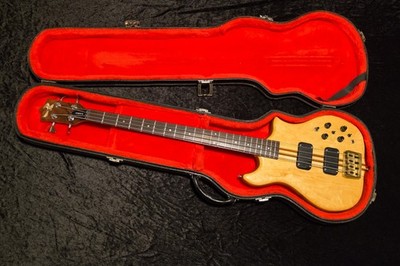 KAWAI E-Bass F-2B - Ahorn Natur - Made in Japan 1980 - Aktiv 2 Humbucker - HSC