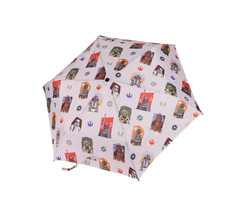 Star Wars Kids 6 Panel Telescopic Umbrella Auto Open Folding Compact Rain Gear
