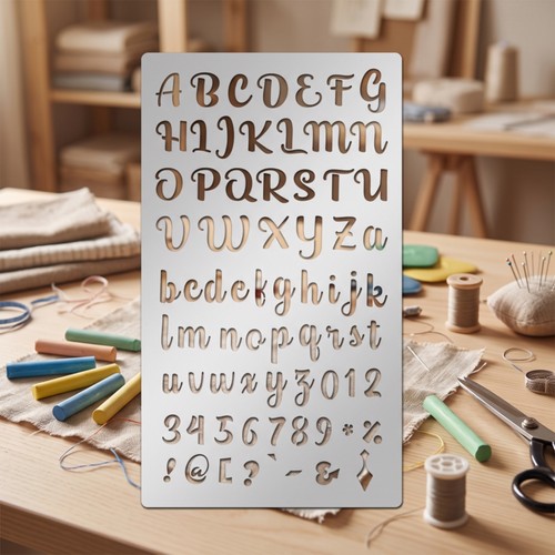 Stainless Steel Stencil Reusable Templates Long-Lasting for Artists - Afbeelding 3 van 7