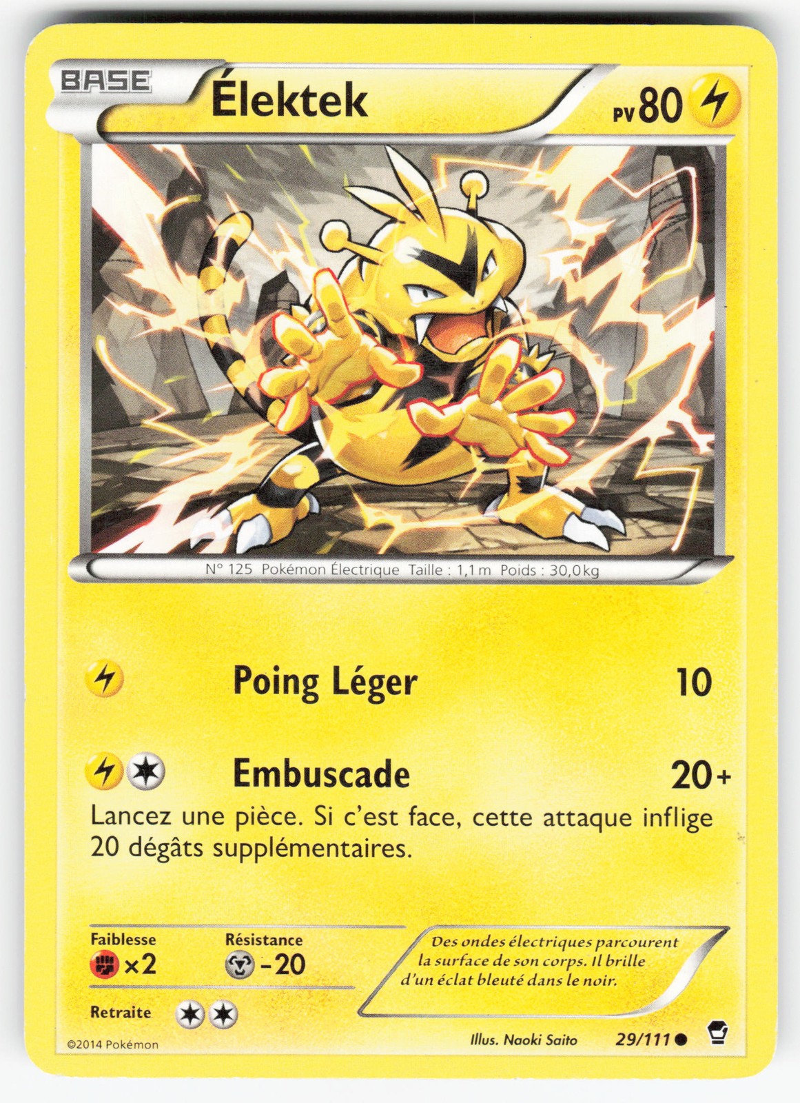 XY - Furious Fists #29/111 Electabuzz Common Lightly played
