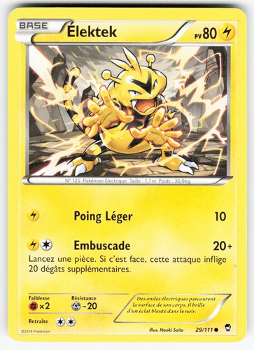 Electabuzz 29/111 XY - Furious Fists Common