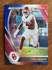 2021 Panini Prizm Draft Picks - Trey Sermon #123 Red White & Blue Prizm (RC)