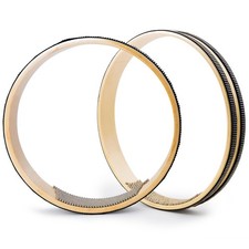 2 Pack Ocean Drum Sea Wave Bead Drum Sea Sound Drums with Steel Balls Wooden ...