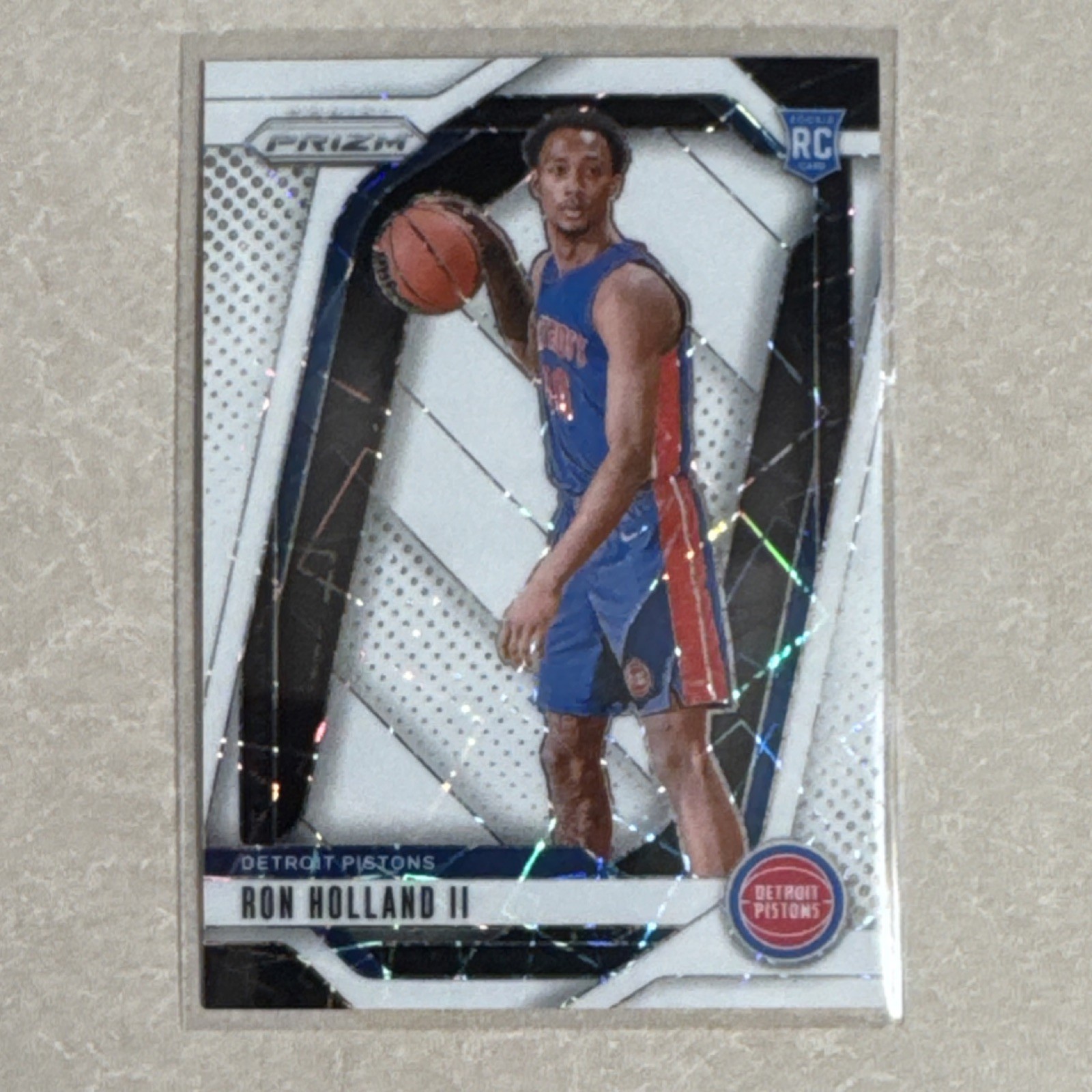 2024-25 Panini Prizm White Lazer Ron Holland II #269 /275 Pistons RC