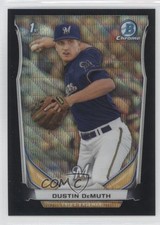 2014 Bowman Draft Chrome Black Wave Refractor Dustin DeMuth #CDP125 x9h