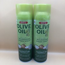 NEW Lot Of 2 ORS Olive Oil Nourishing Sheen Spray Infused with Coconut Oil 10oz