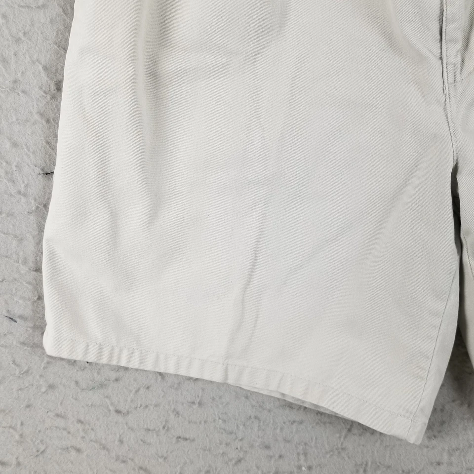 Pantalones Cortos Claiborne Para Hombre 34 Caqui Beige Plisado Chino Bolsillos Informales Clásicos Verano Foto 4 de 4