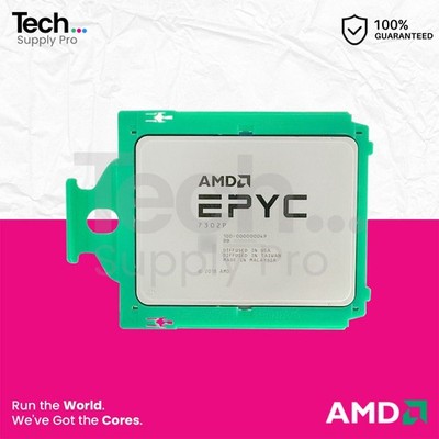 100-000000049 AMD EPYC 7302P 16-Core 3.00GHz 128MB 155W Processor Dell Locked