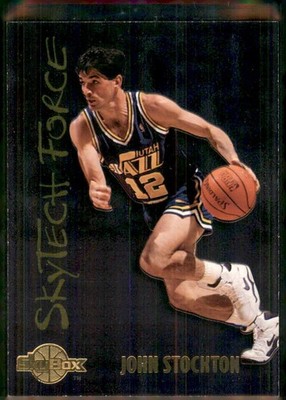 1994-95 SkyBox Premium #SF29 John Stockton SkyTech Force
