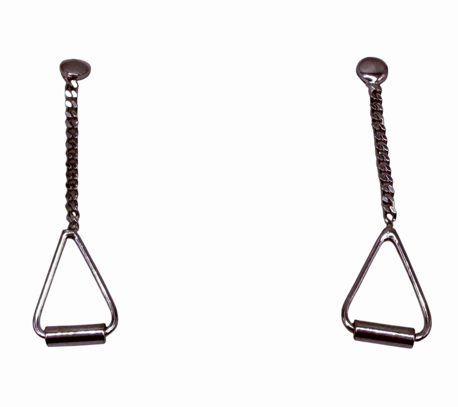 Solid Sterling Silver Post Dangle Earrings - image 10