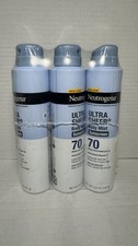 3pk Ultra Sheer Body Mist Sunscreen Spray Spectrum SPF 70 5 oz Exp 09/27 NEW