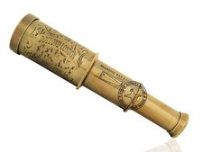 Antique Brass Telescope Marine Handheld Spyglass Telescope Binoculars 6 Inch DES